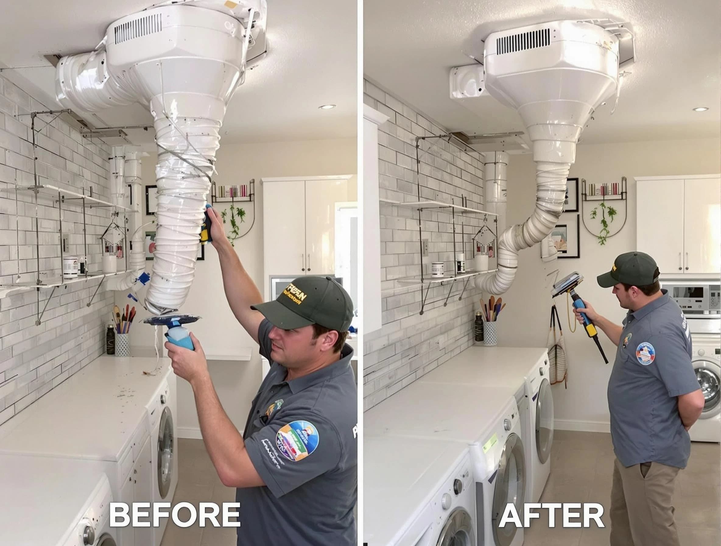 Professional dryer exhaust vent cleaning by Moody Dryer Vent Cleaning in Moody