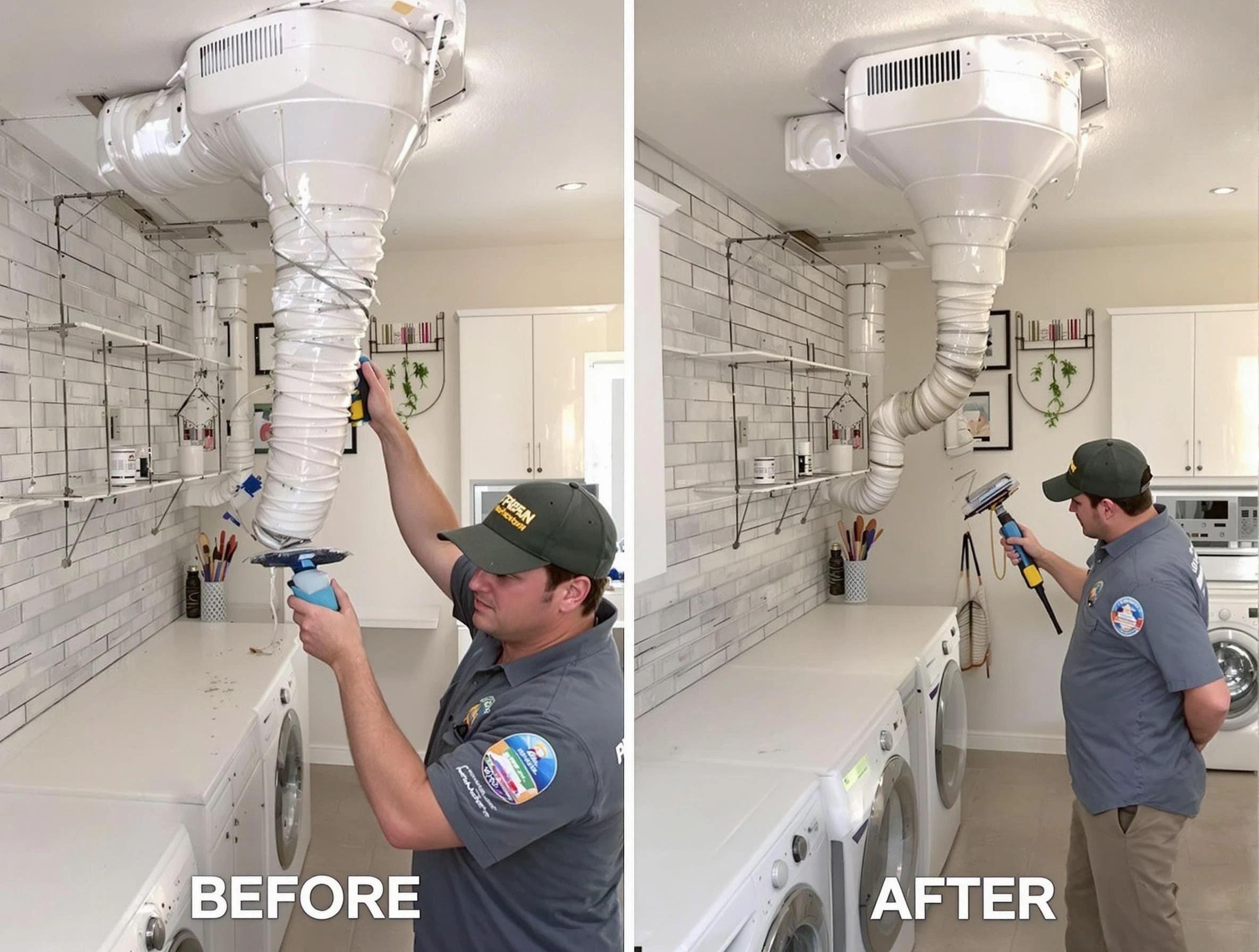 Professional dryer exhaust vent cleaning by Moody Dryer Vent Cleaning in Moody
