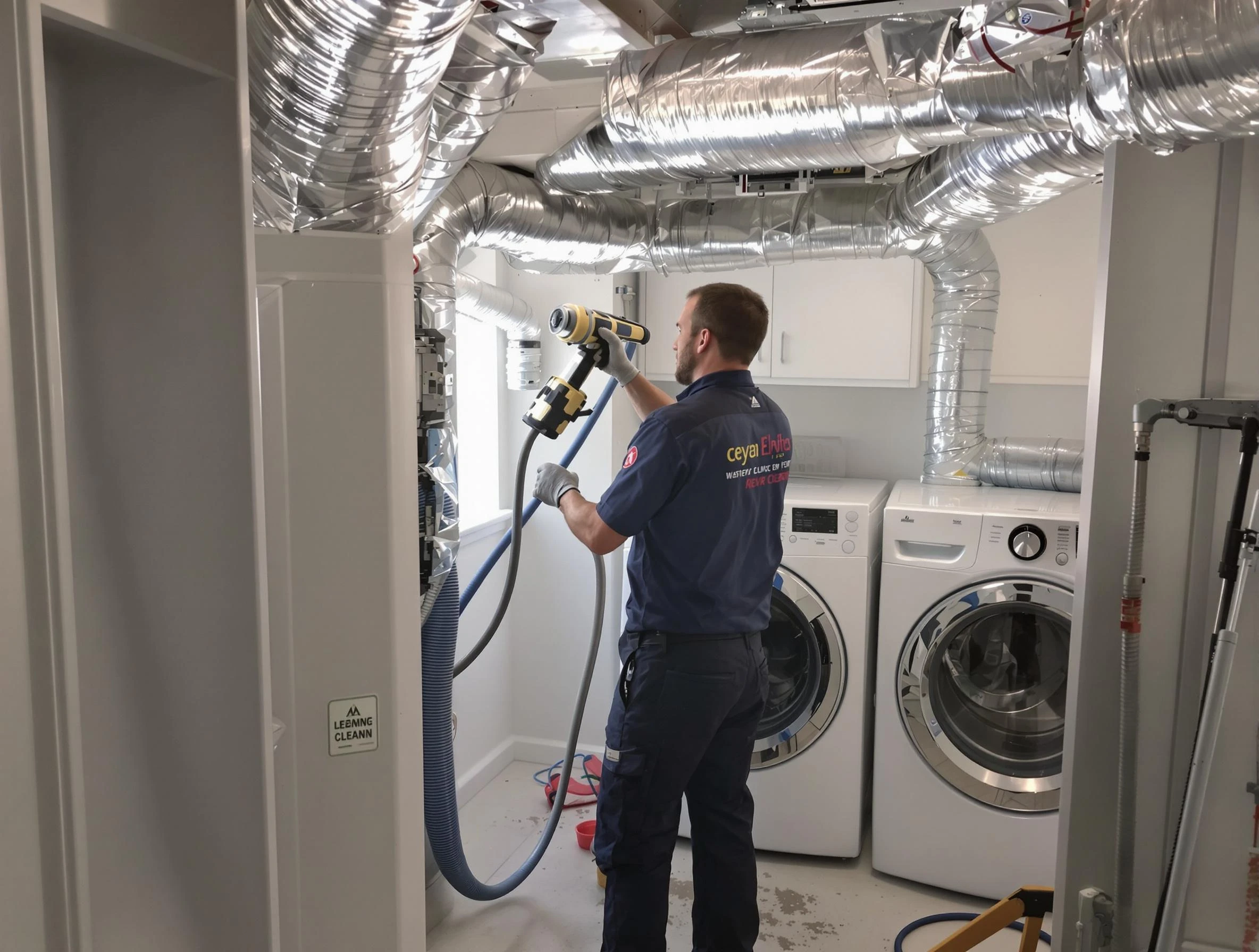 Moody Dryer Vent Cleaning specialist using advanced equipment for thorough duct cleaning in Moody